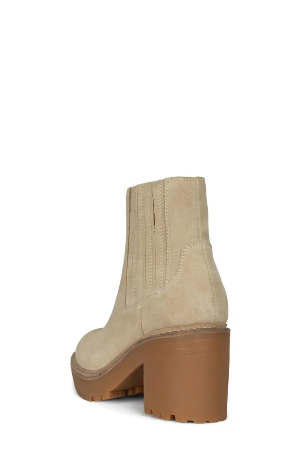 Jeffrey Campbell TUCKEE Sand Suede Women Ankle To Mid