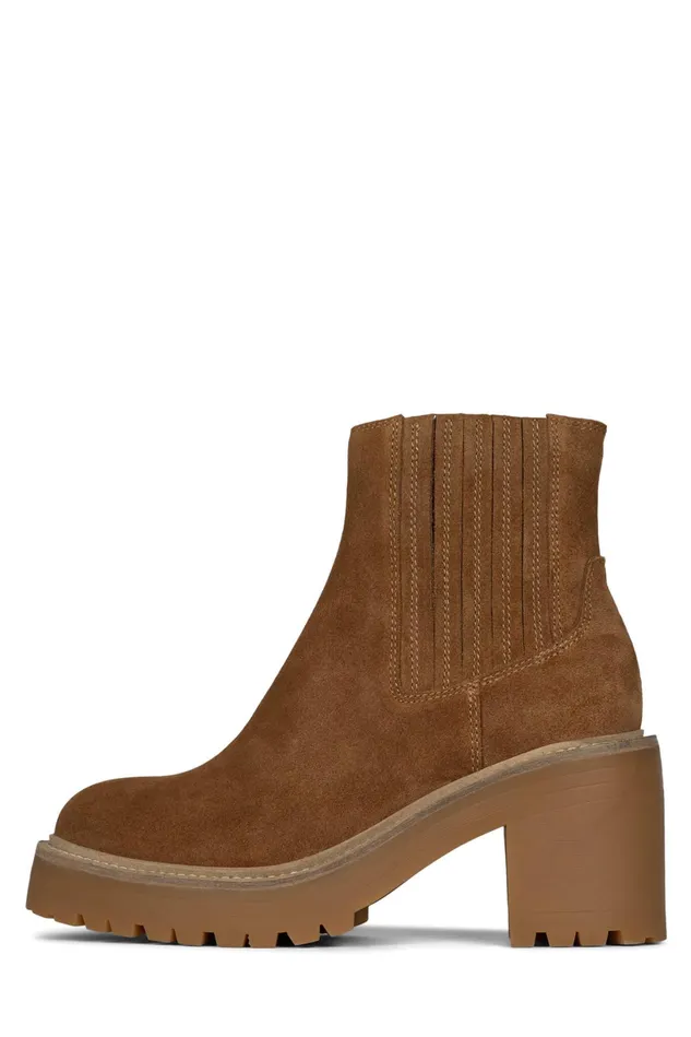 Jeffrey Campbell TUCKEE Sand Suede Women Ankle To Mid