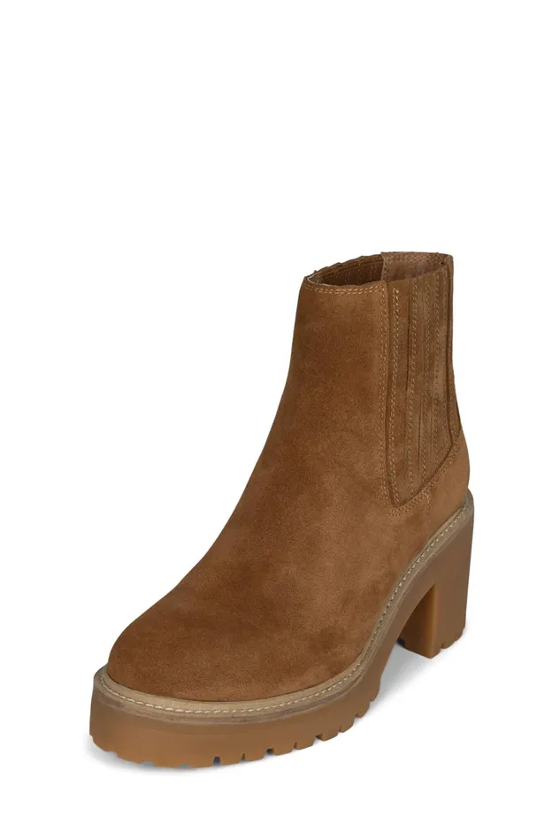 Jeffrey Campbell TUCKEE Sand Suede Women Ankle To Mid