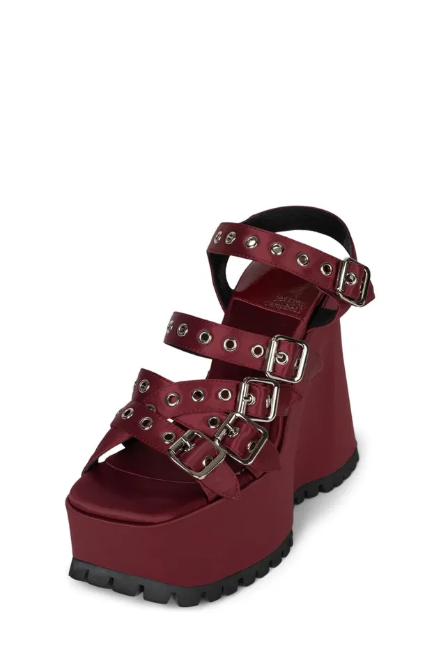 Jeffrey Campbell VOIDOID Blue Satin Women Sandal