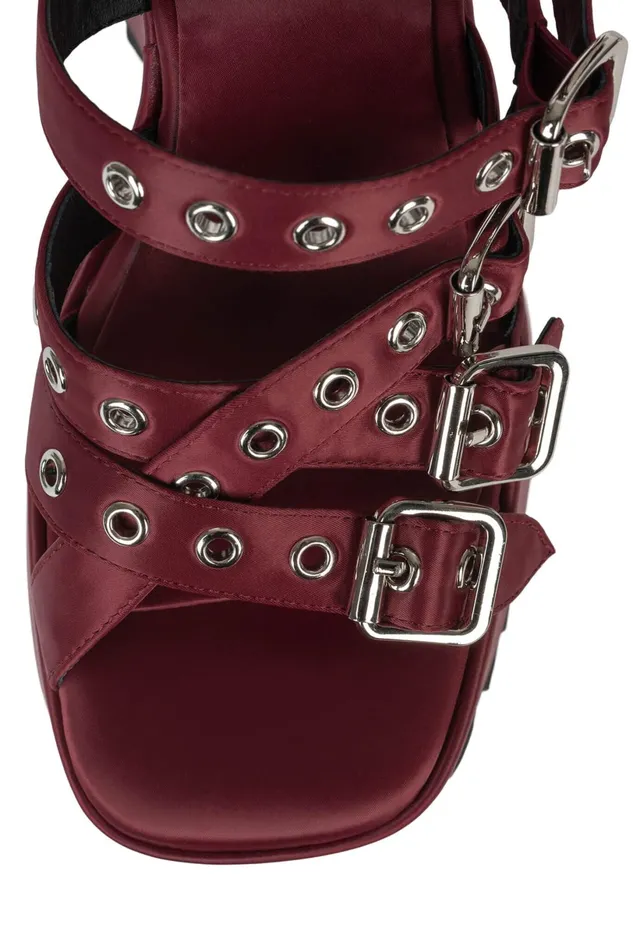 Jeffrey Campbell VOIDOID Blue Satin Women Sandal