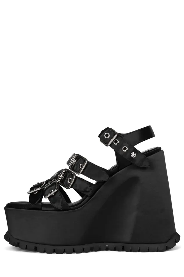 Jeffrey Campbell VOIDOID Blue Satin Women Sandal