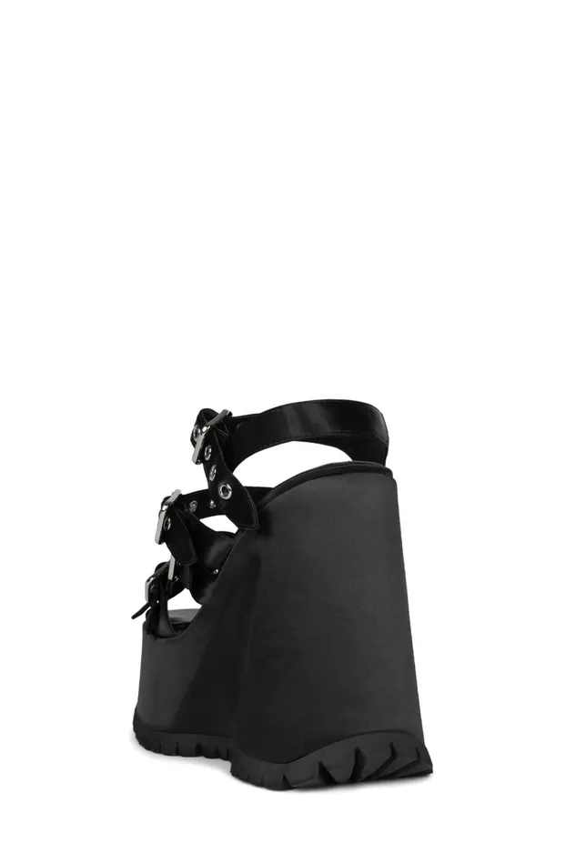 Jeffrey Campbell VOIDOID Blue Satin Women Sandal