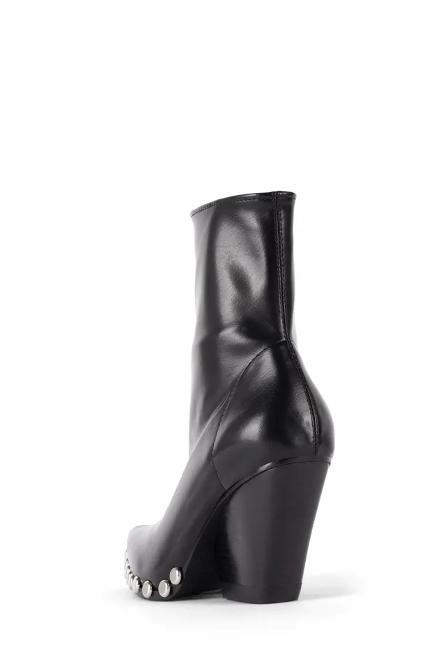 Jeffrey Campbell WALTONST Black Silver Women Ankle To Mid