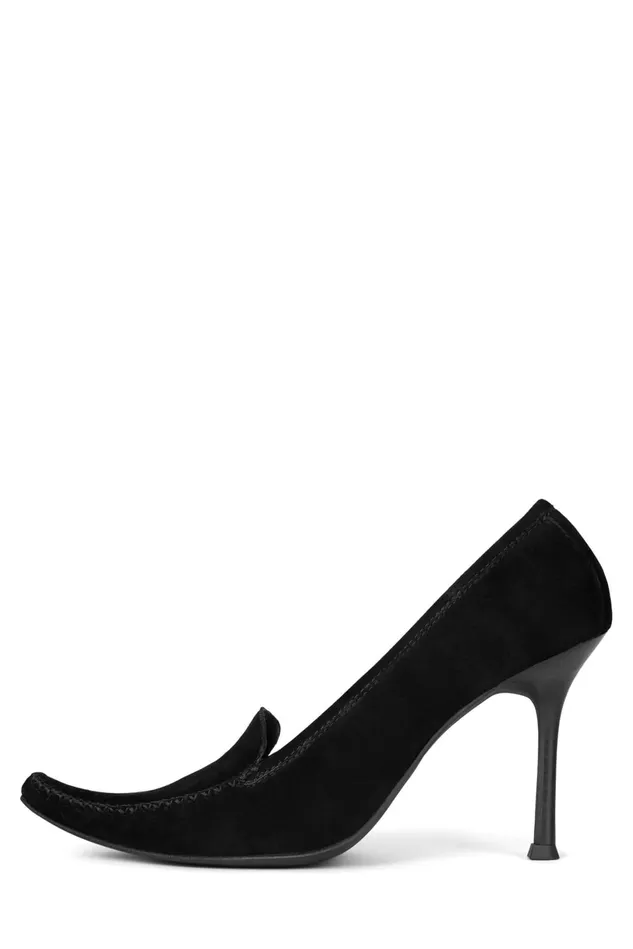 Jeffrey Campbell WHIMSICAL Black Suede Women Pump