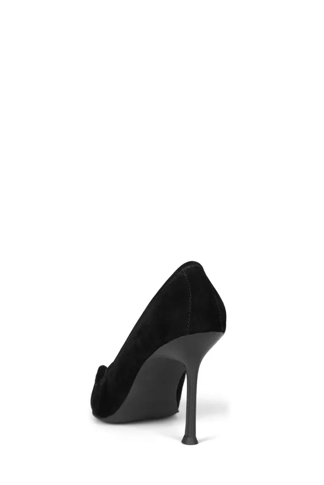 Jeffrey Campbell WHIMSICAL Black Suede Women Pump