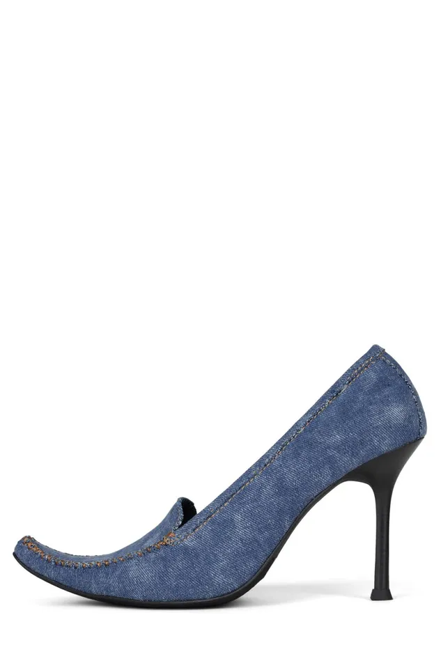 Jeffrey Campbell WHIMSICAL Blue Denim Women Pump