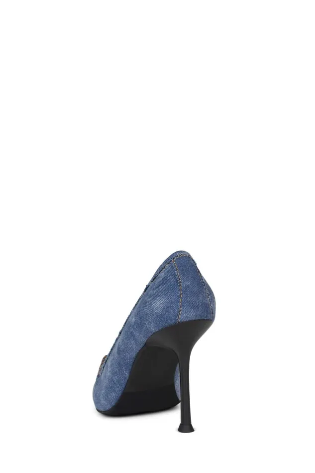 Jeffrey Campbell WHIMSICAL Blue Denim Women Pump