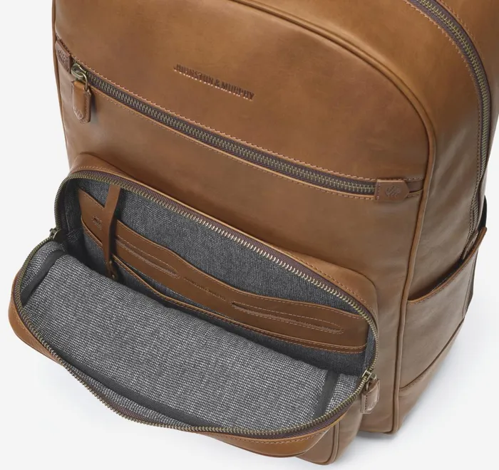 JohnstonandMurphy Backpacks and Briefcases Rhodes Backpack Tan Full Grain 8211 Men JohnstonandMurphy Backpacks and Briefcases Rhodes Backpack Tan Full Grain 8211 Men