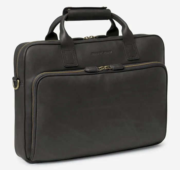 JohnstonandMurphy Backpacks and Briefcases Rhodes Briefcase Black Full Grain 8211 Men JohnstonandMurphy Backpacks and Briefcases Rhodes Briefcase Black Full Grain 8211 Men