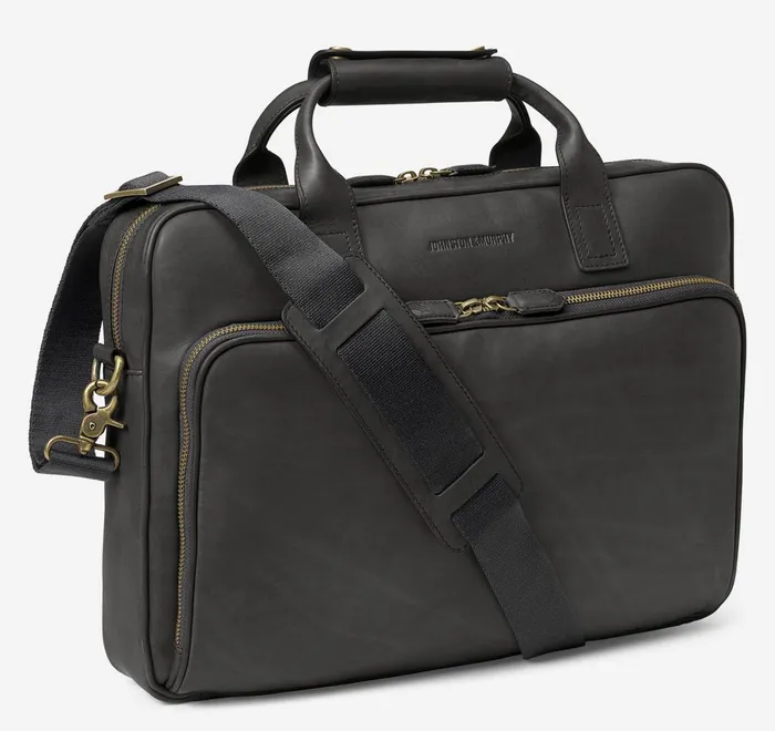 JohnstonandMurphy Backpacks and Briefcases Rhodes Briefcase Black Full Grain 8211 Men JohnstonandMurphy Backpacks and Briefcases Rhodes Briefcase Black Full Grain 8211 Men