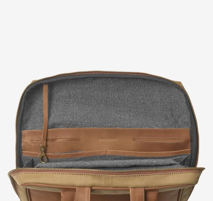JohnstonandMurphy Backpacks and Briefcases Rhodes Commuter Backpack Camel Antique Cottontan Full Grain 8211 Men JohnstonandMurphy Backpacks and Briefcases Rhodes Commuter Backpack Camel Antique Cottontan Full Grain 8211 Men