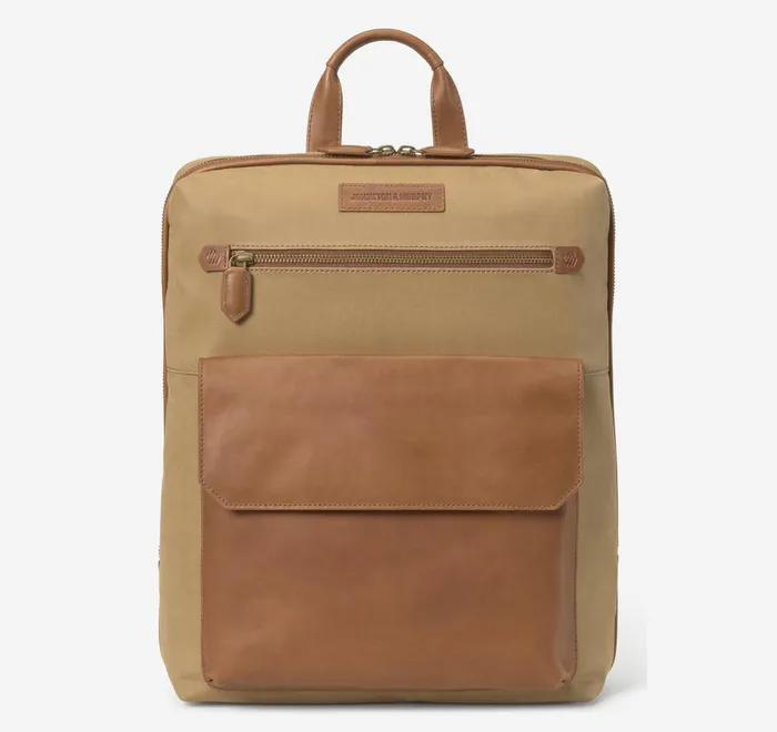 JohnstonandMurphy Backpacks and Briefcases Rhodes Commuter Backpack Camel Antique Cottontan Full Grain 8211 Men JohnstonandMurphy Backpacks and Briefcases Rhodes Commuter Backpack Camel Antique Cottontan Full Grain 8211 Men