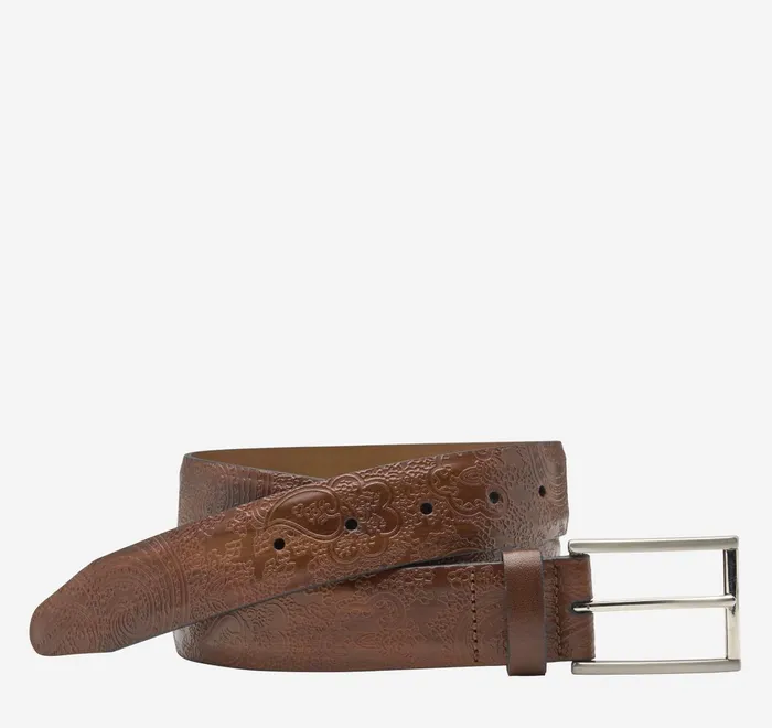 JohnstonandMurphy Belts Paisley Dress Belt Brown 8211 Men