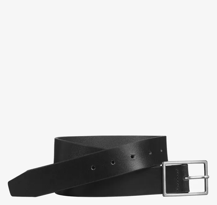 JohnstonandMurphy Belts PolishedNickel Buckle Belt Black 8211 Men