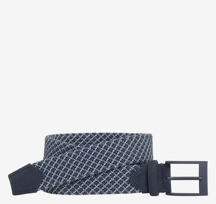 JohnstonandMurphy Belts Tubular Woven Belt Navywhite 8211 Men