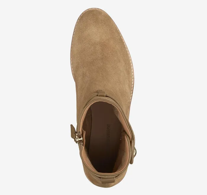 JohnstonandMurphy Boots and Booties Darby Snap Bootie Chesnut Suede 8211 Women JohnstonandMurphy Boots and Booties Darby Snap Bootie Chesnut Suede 8211 Women