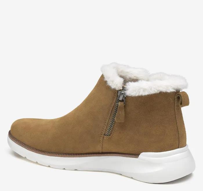 JohnstonandMurphy Boots and Booties Emery Shearling Bootie Whiskey Waterproof Suede 8211 Women JohnstonandMurphy Boots and Booties Emery Shearling Bootie Whiskey Waterproof Suede 8211 Women