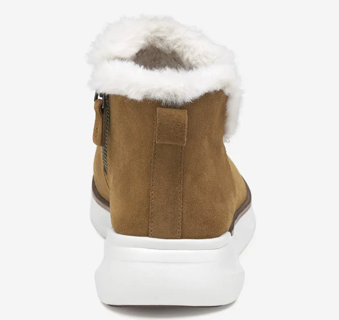 JohnstonandMurphy Boots and Booties Emery Shearling Bootie Whiskey Waterproof Suede 8211 Women JohnstonandMurphy Boots and Booties Emery Shearling Bootie Whiskey Waterproof Suede 8211 Women