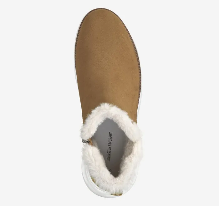 JohnstonandMurphy Boots and Booties Emery Shearling Bootie Whiskey Waterproof Suede 8211 Women JohnstonandMurphy Boots and Booties Emery Shearling Bootie Whiskey Waterproof Suede 8211 Women
