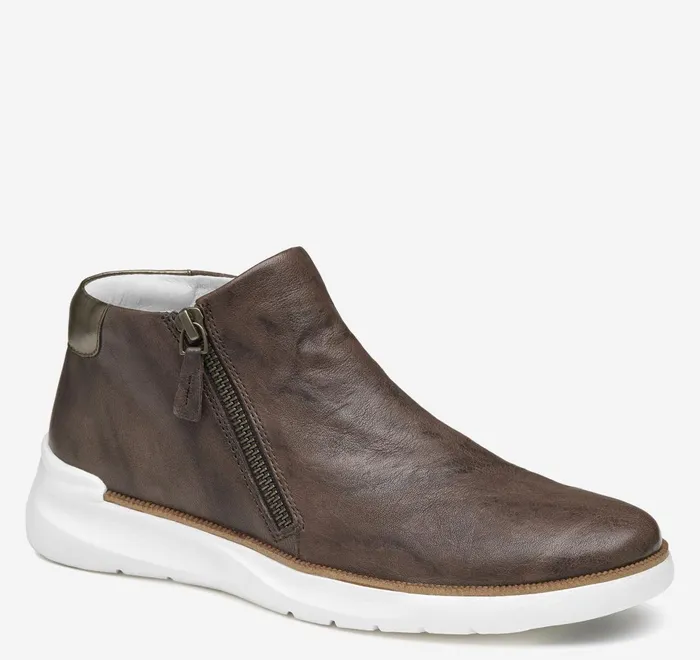 JohnstonandMurphy Boots and Booties Emery Zip Bootie Dark Taupe Washed Italian Sheepskin 8211 Women JohnstonandMurphy Boots and Booties Emery Zip Bootie Dark Taupe Washed Italian Sheepskin 8211 Women