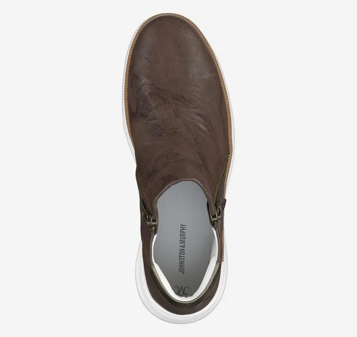 JohnstonandMurphy Boots and Booties Emery Zip Bootie Dark Taupe Washed Italian Sheepskin 8211 Women JohnstonandMurphy Boots and Booties Emery Zip Bootie Dark Taupe Washed Italian Sheepskin 8211 Women