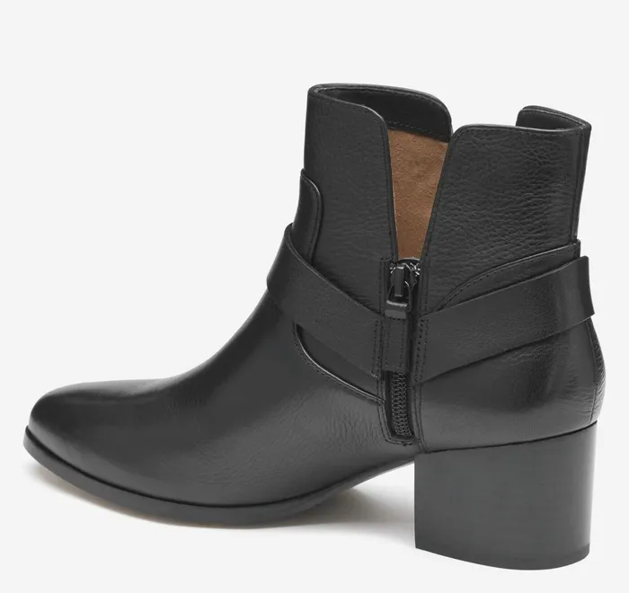 JohnstonandMurphy Boots and Booties Trista Harness Bootie Black Calfskin 8211 Women JohnstonandMurphy Boots and Booties Trista Harness Bootie Black Calfskin 8211 Women