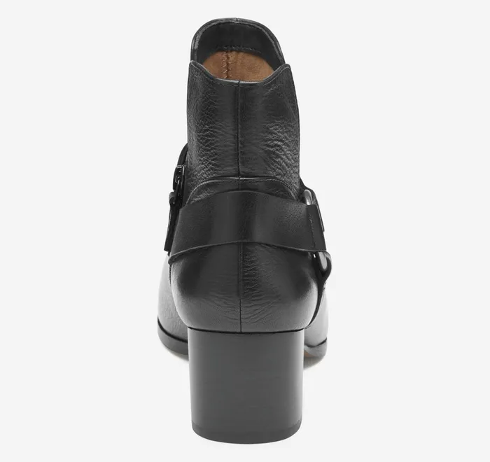 JohnstonandMurphy Boots and Booties Trista Harness Bootie Black Calfskin 8211 Women JohnstonandMurphy Boots and Booties Trista Harness Bootie Black Calfskin 8211 Women