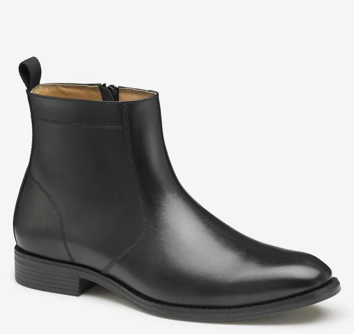 JohnstonandMurphy Boots Lewis Zip Boot Black Full Grain 8211 Men