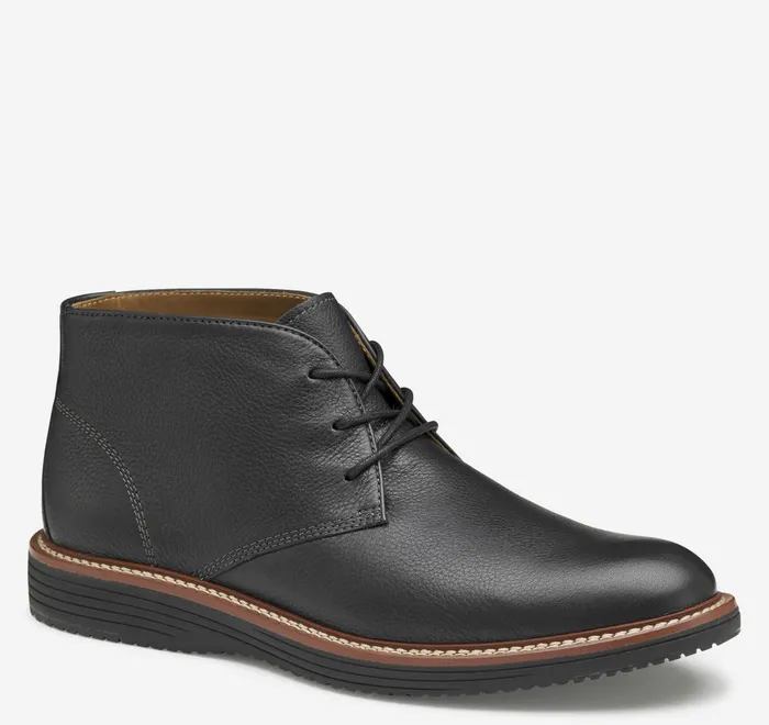 JohnstonandMurphy Boots Upton Chukka Black Full Grain 8211 Men