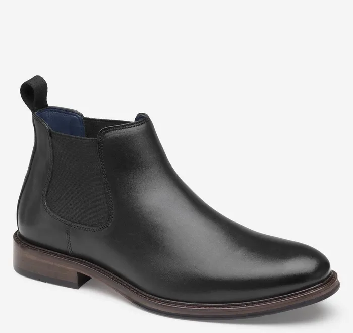 JohnstonandMurphy Boots Xc Flex Raleigh Chelsea Black Full Grain 8211 Men