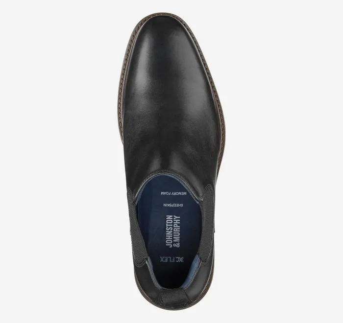 JohnstonandMurphy Boots Xc Flex Raleigh Chelsea Black Full Grain 8211 Men JohnstonandMurphy Boots Xc Flex Raleigh Chelsea Black Full Grain 8211 Men
