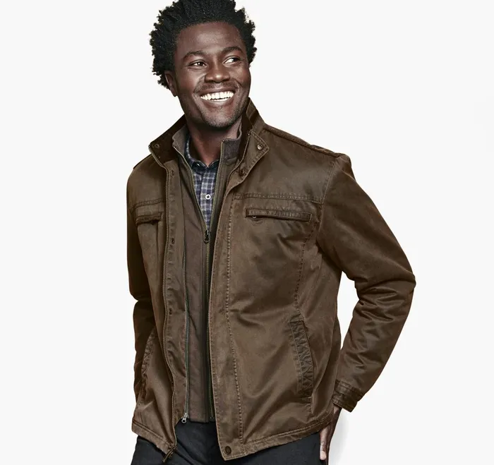 JohnstonandMurphy Coats Jackets and Vests Antique Cotton Jacket Brown 8211 Men JohnstonandMurphy Coats Jackets and Vests Antique Cotton Jacket Brown 8211 Men