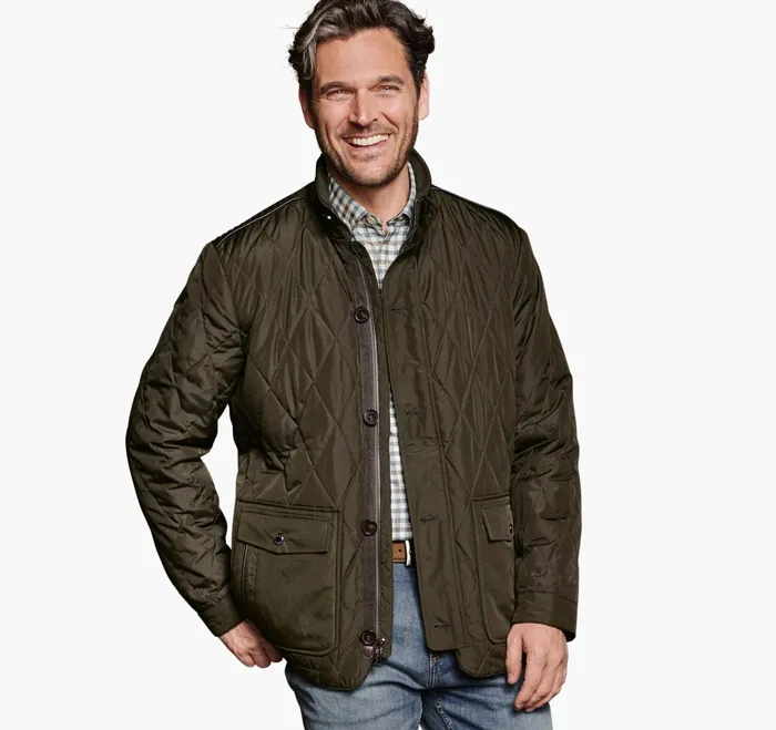 JohnstonandMurphy Coats Jackets and Vests Diamond Quilt Jacket Olive 8211 Men JohnstonandMurphy Coats Jackets and Vests Diamond Quilt Jacket Olive 8211 Men