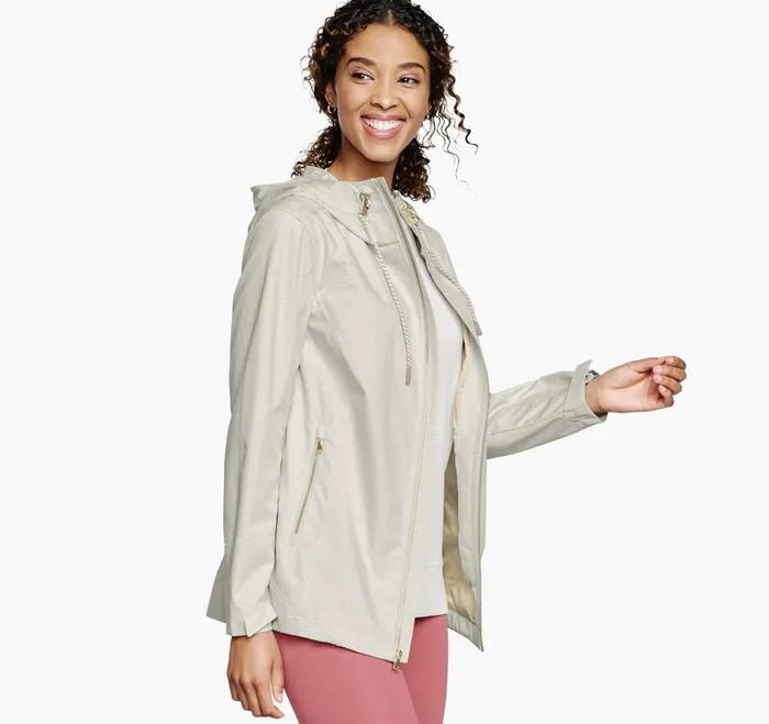 JohnstonandMurphy Coats Jackets and Vests Hooded Anorak Neutral Multi 8211 Women JohnstonandMurphy Coats Jackets and Vests Hooded Anorak Neutral Multi 8211 Women