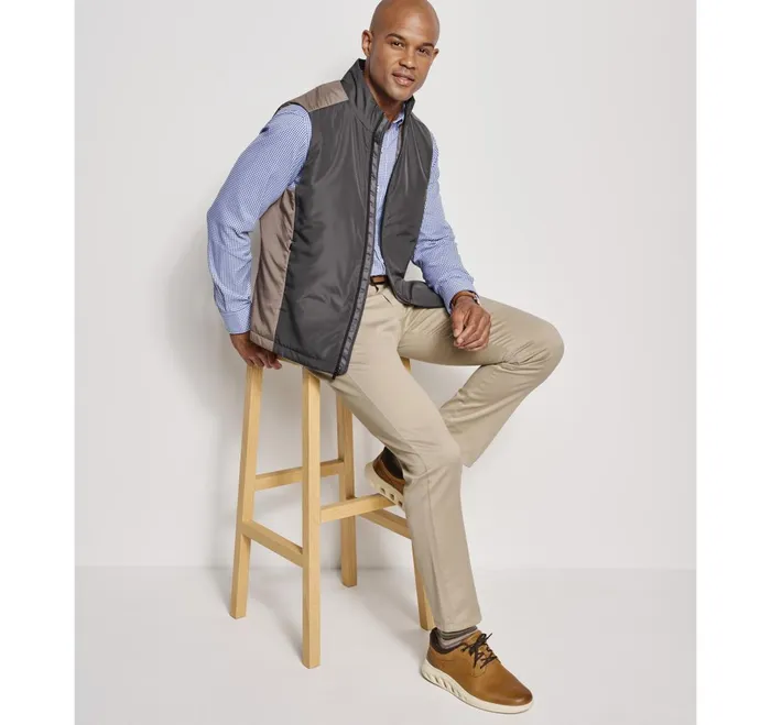 JohnstonandMurphy Coats Jackets and Vests Xc4 Colorblock Vest Taupe 8211 Men JohnstonandMurphy Coats Jackets and Vests Xc4 Colorblock Vest Taupe 8211 Men