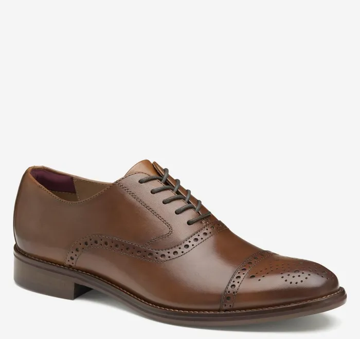 JohnstonandMurphy Dress Shoes Conard 20 Cap Toe Tan Full Grain 8211 Men