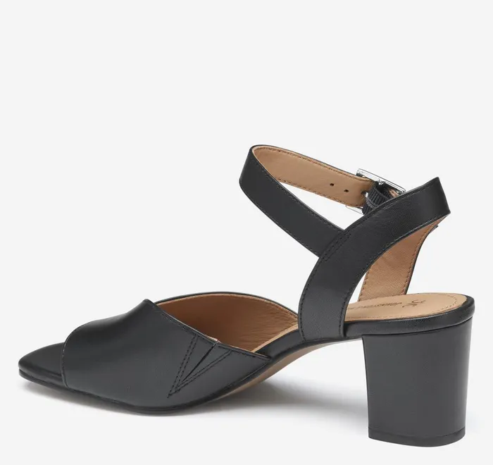 JohnstonandMurphy Heels and Platform Wedges Evelyn AnkleStrap Sandal Black Glove Leather 8211 Women JohnstonandMurphy Heels and Platform Wedges Evelyn AnkleStrap Sandal Black Glove Leather 8211 Women