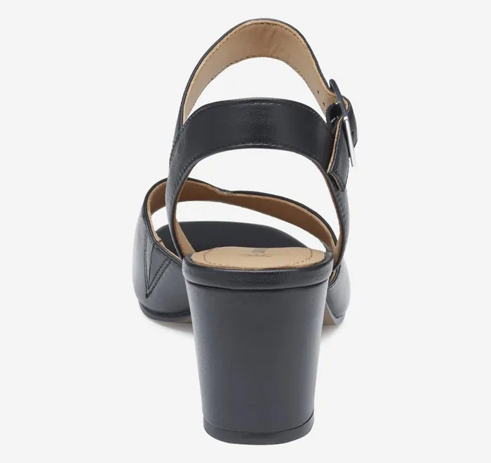 JohnstonandMurphy Heels and Platform Wedges Evelyn AnkleStrap Sandal Black Glove Leather 8211 Women JohnstonandMurphy Heels and Platform Wedges Evelyn AnkleStrap Sandal Black Glove Leather 8211 Women