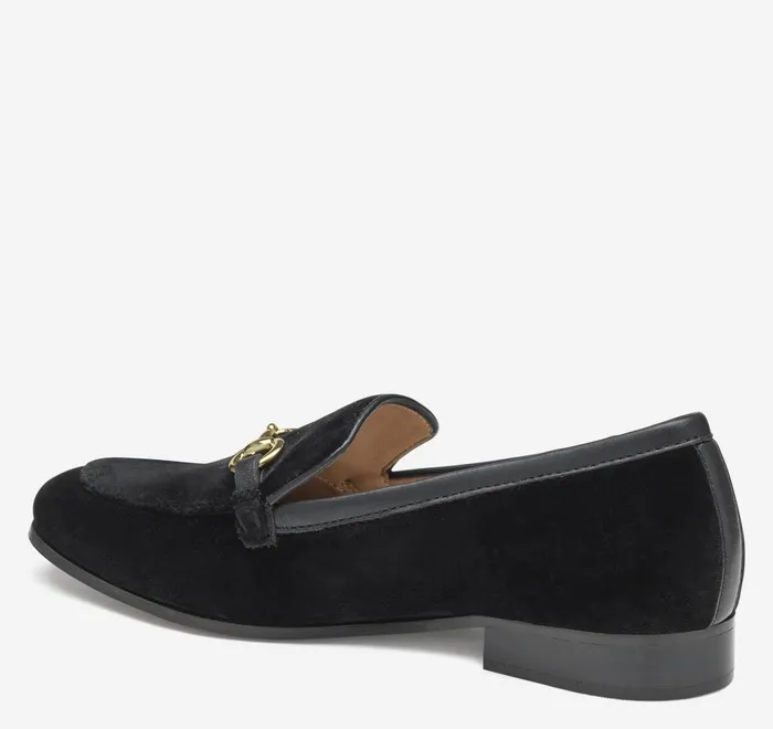 JohnstonandMurphy Mules and Loafers Ali Bit Loafer Black Velvet 8211 Women JohnstonandMurphy Mules and Loafers Ali Bit Loafer Black Velvet 8211 Women