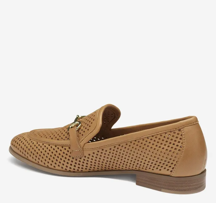 JohnstonandMurphy Mules and Loafers Ali Perfed Bit Loafer Tan Glove Leather 8211 Women JohnstonandMurphy Mules and Loafers Ali Perfed Bit Loafer Tan Glove Leather 8211 Women