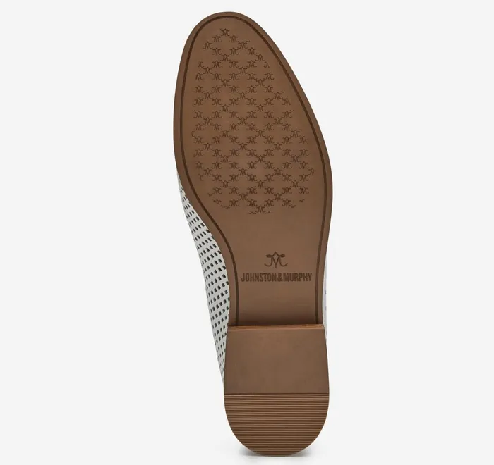 JohnstonandMurphy Mules and Loafers Ali Perfed Bit Loafer White Glove Leather 8211 Women JohnstonandMurphy Mules and Loafers Ali Perfed Bit Loafer White Glove Leather 8211 Women