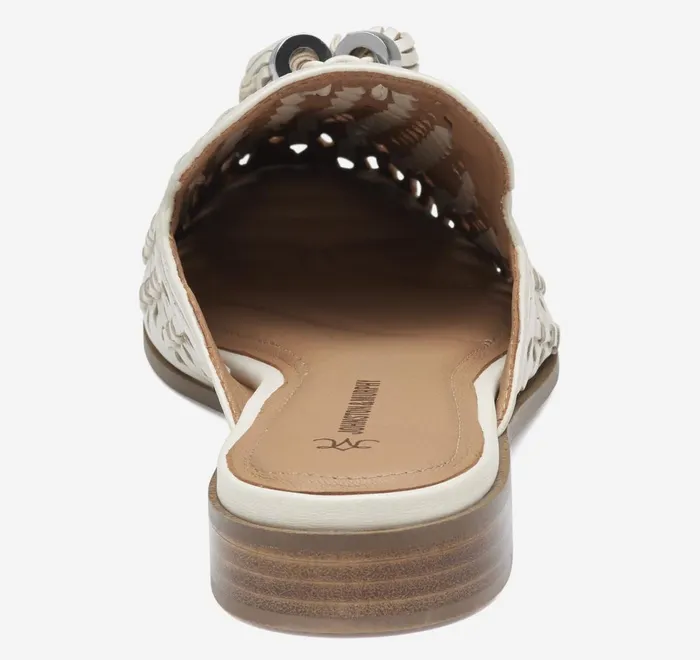 JohnstonandMurphy Mules and Loafers Ali Woven Tassel Mule Bone Glove Leather 8211 Women JohnstonandMurphy Mules and Loafers Ali Woven Tassel Mule Bone Glove Leather 8211 Women