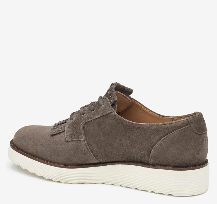 JohnstonandMurphy Mules and Loafers Mitzi Kiltie Oxford Dark Gray Suede 8211 Women JohnstonandMurphy Mules and Loafers Mitzi Kiltie Oxford Dark Gray Suede 8211 Women