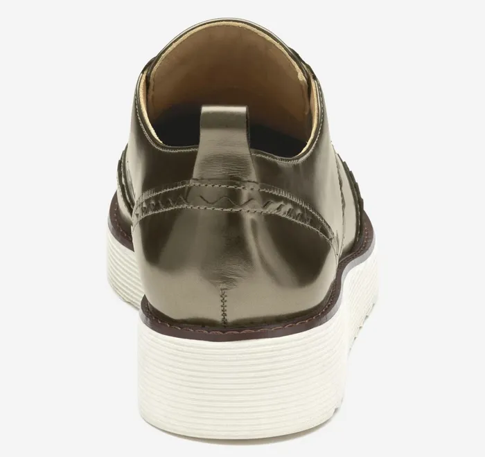 JohnstonandMurphy Mules and Loafers Mitzi Scalloped Wingtip Bronze Metallic Italian Sheepskin 8211 Women JohnstonandMurphy Mules and Loafers Mitzi Scalloped Wingtip Bronze Metallic Italian Sheepskin 8211 Women