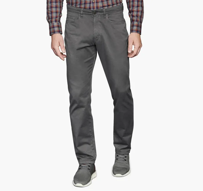 JohnstonandMurphy Pants and Jeans FivePocket Pants Dark Charcoal 8211 Men