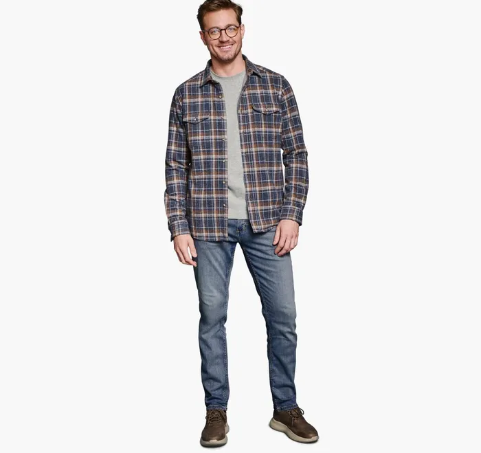 JohnstonandMurphy Shirts Brushed ButtonFront Knit Navy Open Grid Plaid 8211 Men JohnstonandMurphy Shirts Brushed ButtonFront Knit Navy Open Grid Plaid 8211 Men