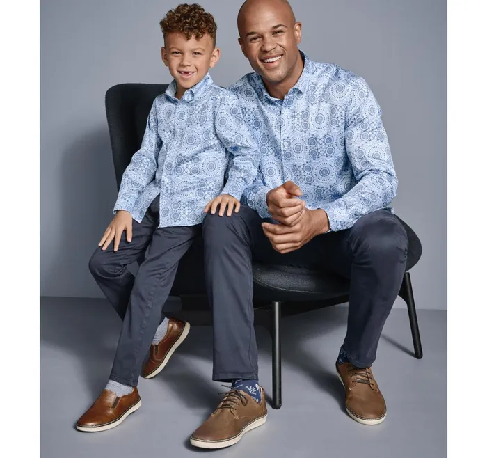 JohnstonandMurphy Shirts Printed Cotton Shirt Blue Kaleidoscope 8211 Men JohnstonandMurphy Shirts Printed Cotton Shirt Blue Kaleidoscope 8211 Men