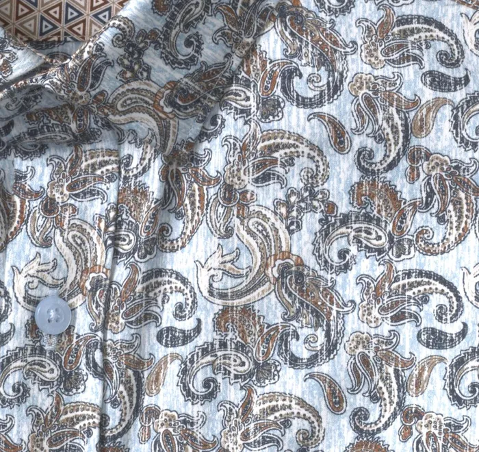 JohnstonandMurphy Shirts Printed Cotton Shirt Bluemulti Paisley 8211 Men JohnstonandMurphy Shirts Printed Cotton Shirt Bluemulti Paisley 8211 Men