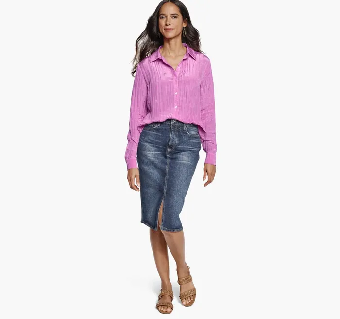 JohnstonandMurphy Shirts Sweaters and Blazers Crinkle ButtonFront Shirt Light Pink 8211 Women JohnstonandMurphy Shirts Sweaters and Blazers Crinkle ButtonFront Shirt Light Pink 8211 Women